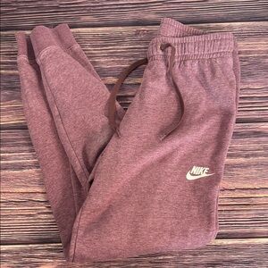 NIKE Junior’s Youth Burgundy Pink Jogger‎ Pants
